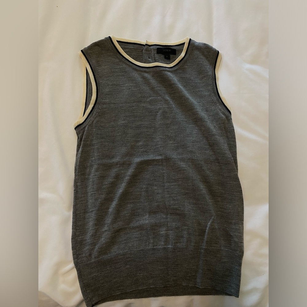 J Crew Grey Sleeveless Top
